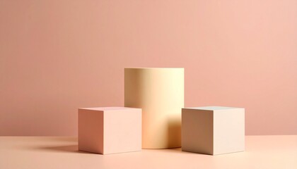 colorful block composition a study of geometric shapes and color contrast three