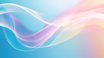 Abstract flowing lines, soft colors