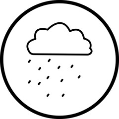 Rainy Line Icon Style