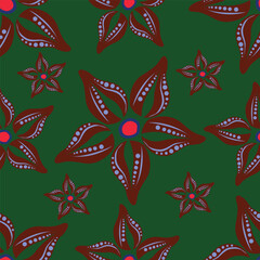 Abstract Handmade Floral textile patterns with digitally enhanced seamless, perfect for wall art, stylish fashion prints, and versatile wrapping paper.
