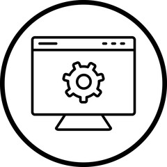 Web Optimization Line Icon Style