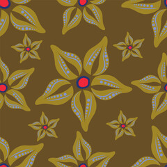Abstract Handmade Floral textile patterns with digitally enhanced seamless, perfect for wall art, stylish fashion prints, and versatile wrapping paper.
