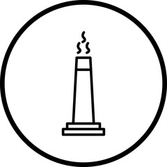 Chimney Line Icon Style