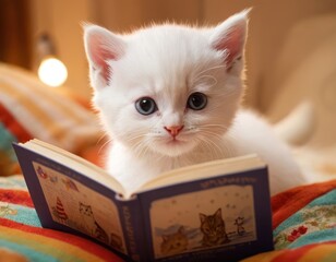 Kitten Reading