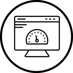 Page Speed Line Icon Style