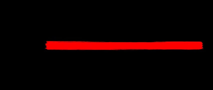 Animation Red Underline Footage, Red Marker Line
