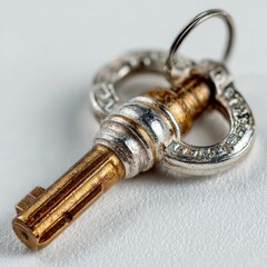 Unlocking Financial Security Symbolic Key Turning in Lock Business Environment Visual Concept