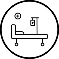 Stretcher Line Icon Style