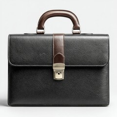 Elegant Briefcase for Financial Professionals Minimalist Design in Office Setting
