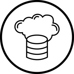 Big Data Line Icon Style