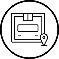 Parcel Tracking Line Icon Style