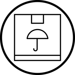 Keep Dry Line Icon Style