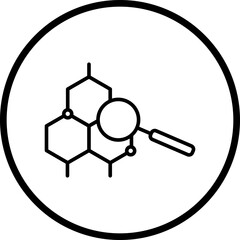Research Line Icon Style