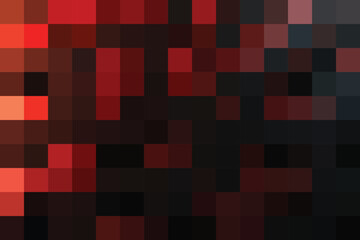 Mosaic Abstract in Red and Black colors Background