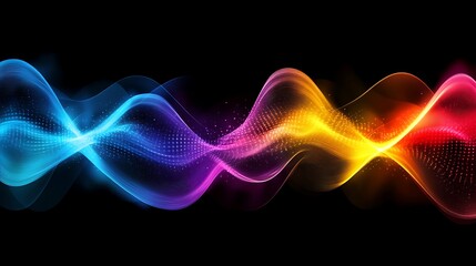 Naklejka premium Colorful abstract wave design (1)