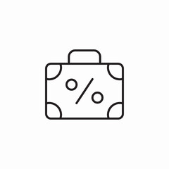 discount case icon sign vector
