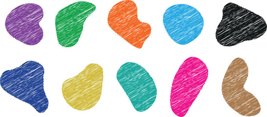 Abstract Watercolor Splash Vector Elements – Color-Rich Brush Stroke Design Collection for Modern Art Use