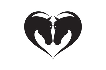 Obraz premium Two red hearts, a romantic symbol of love, form a couple's silhouette, perfect for Valentine's Day