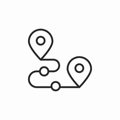 path destiantion location icon sign vector