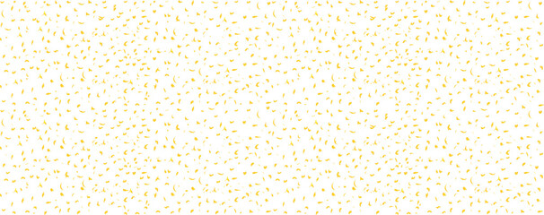 Gold glitter particles texture isolated on white and transparent background with golden yellow confetti explosion