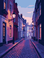 narrow street in london