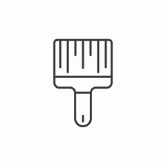 wide paint brush icon sign vector