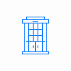 window bars icon sign vector