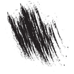 Rough brush stroke texture in black ink with bold energetic lines, expressive grunge drawing ideal for posters, digital collages, artistic prints, backgrounds, and unique design compositions.