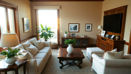 Fototapeta premium modern living room with sofa