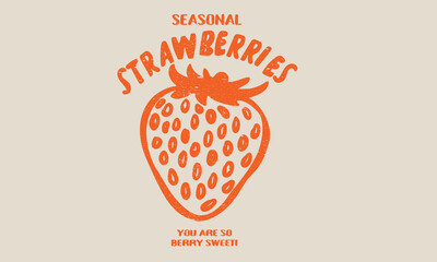 Sweet berry fruit club print design. Berry garden art. You are so berry sweet. Feeling berry mood. Eat more strawberry. Sweet and juicy strawberry t shirt artwork. Fresh strawberry fruit print.