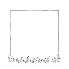 Fototapeta premium Delicate Botanical Frame