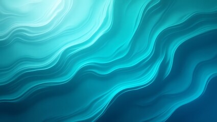 Fototapeta premium Abstract Teal and Blue Wave Background Fluid, Swirling, Dynamic Design