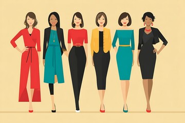 Obraz premium Women's Business Attire Styles
