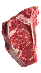 Obraz premium 3D render of raw T-bone steak, crisp detail, photoreal style