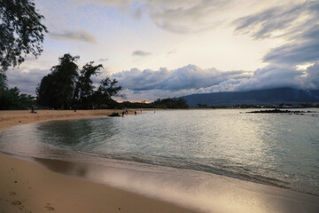 View from Kanaha Beach Park in Maui, Hawaii