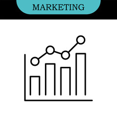 Digital Marketing Line Editable Icons set. Vector illustration in modern thin line style of advertisement related icons: online shop, content, streaming, and more