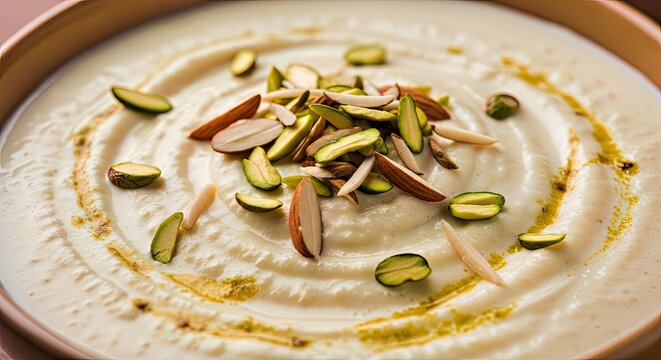 Delicious Rice Kheer Firni Chawal ki Khir Traditional Sweet Pudding Indian Subcontinent