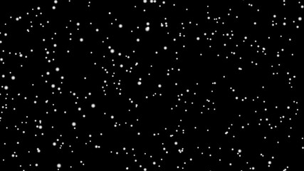Falling snow flakes on black background. snow falls vertically slowly. - Powered by Adobe
