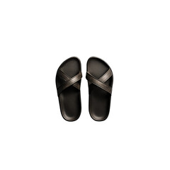 pair of black shoes isolated on white