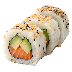 A california roll isolated on a transparent background
