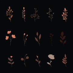 Flower Silhouette Vector and Outline Templates