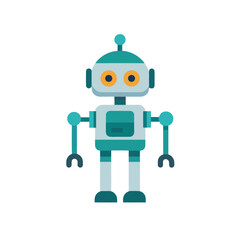 Ai Robot on white background