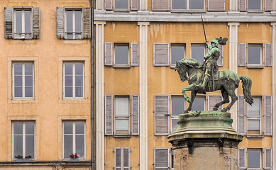 Rene II statue in Nancy, France