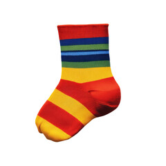 colorful socks on white background