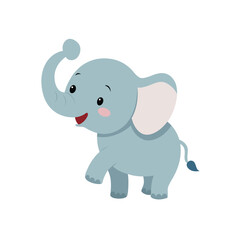 Elephant Baby on white background