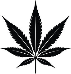 Cannabis Leaf Silhouette