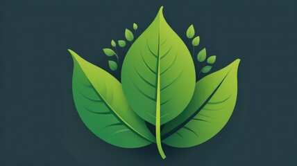 Naklejka premium Eco Leaf Icon