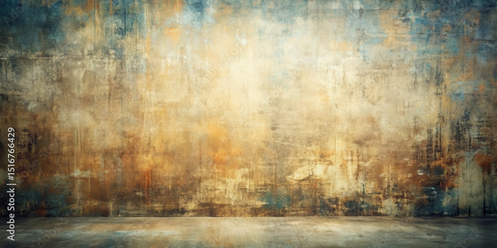 Poster rustic aged wall texture with weathered surface and subtle lighting for design backgrounds