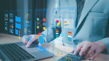 UX UI, Mobile app user interface designs, digital software, mobile app development concept....