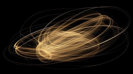Abstract golden swirl design (1)